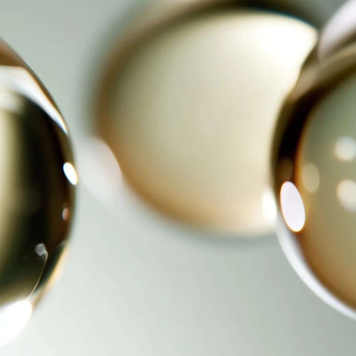 Abstract shot of drops of Liquid
