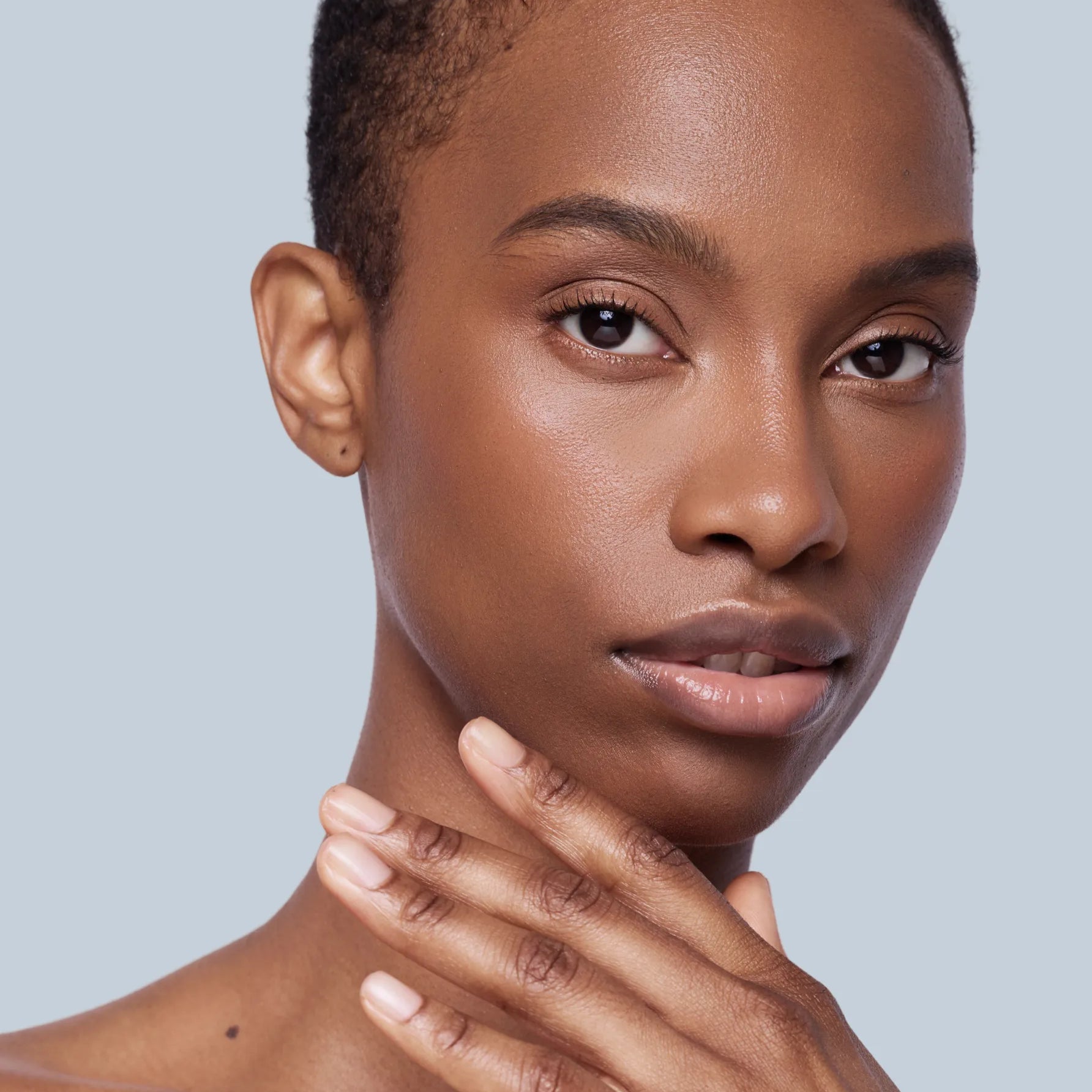African-American Woman with pristine skin
